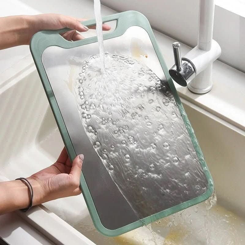 Multifunctional cutting board made of stainless steel with non-stick surface