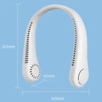 Silent Neck Fan – Hands-free, safe & ideal for summer activities