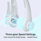 Silent Neck Fan – Hands-free, safe & ideal for summer activities