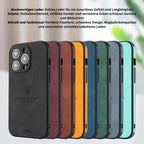 Deer - Luxury Leather iPhone Case with Stylish Design and Shockproof Protection