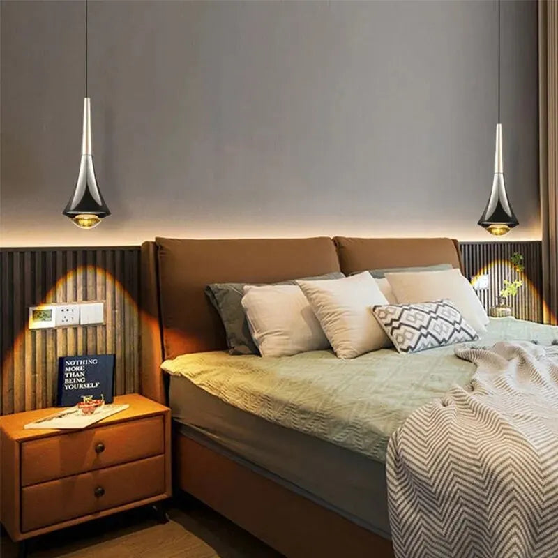 Modern silver-plated pendant light – Stylish lighting for dining room or kitchen