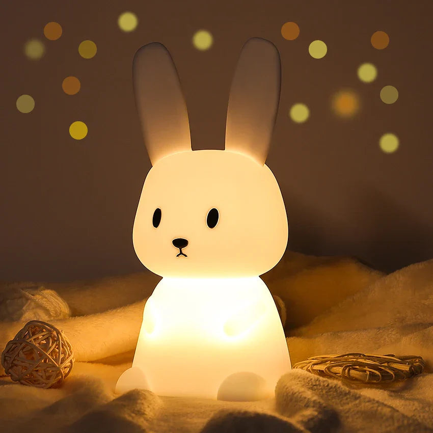 LED Night Light for Kids – Dimmable Night Lamp with -Design, USB Rechargeable, Touch Control