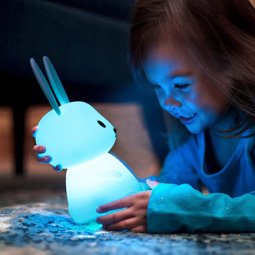 LED Night Light for Kids – Dimmable Night Lamp with -Design, USB Rechargeable, Touch Control