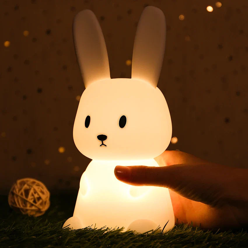 LED Night Light for Kids – Dimmable Night Lamp with -Design, USB Rechargeable, Touch Control