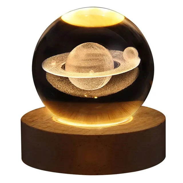 Solar-System Table Lamp – LED Light with Planet Design for Living Spaces