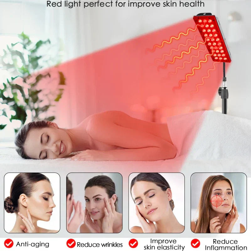 GlowWave | Red Light Therapy Panel | Deep Healing | Illuminated Pain and Stress