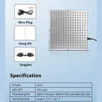 Red light therapy panel