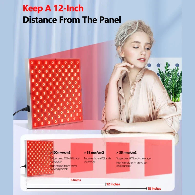 GlowVibe | Red Light Therapy Panel | Stimulates Cell Repair & Improves Skin Elasticity | Discover the Magic of Red Light