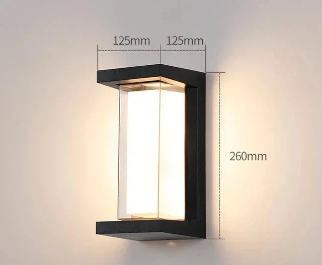 Modern Wall Lamp for Outdoor – Weatherproof LED Outdoor Light for Terrace & Garden