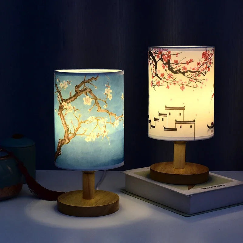 Japanese Lamp - Rose Lamp - Dimmable - Night Lamp