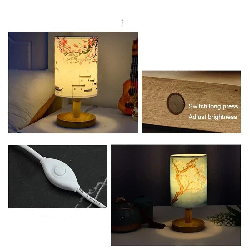 Japanese Lamp - Rose Lamp - Dimmable - Night Lamp
