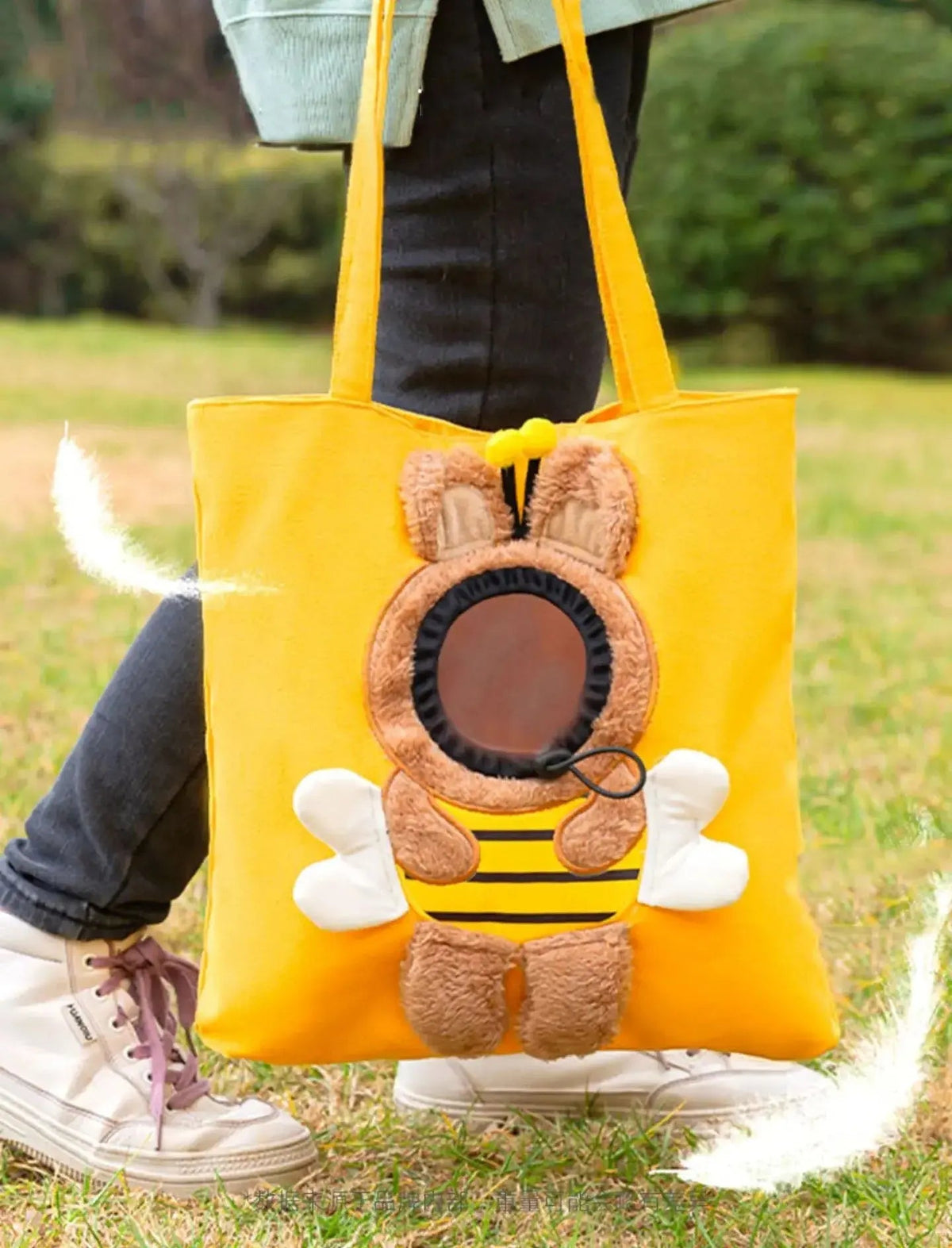 Lightweight Canvas Tote Bag for Cats and Small Dogs
