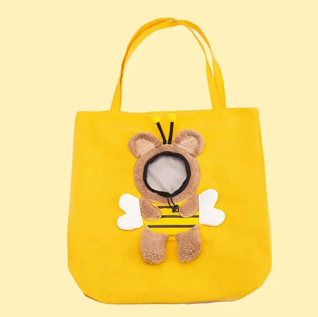 Lightweight Canvas Tote Bag for Cats and Small Dogs