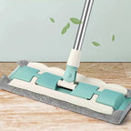 Flat Mop with Stainless Steel Handle – Effortless Floor Cleaning without Bending