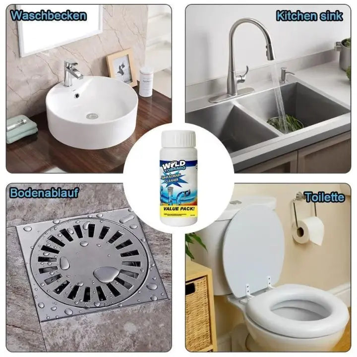 Powerful Drain Cleaner – Removes Grease, Hair & Clogs