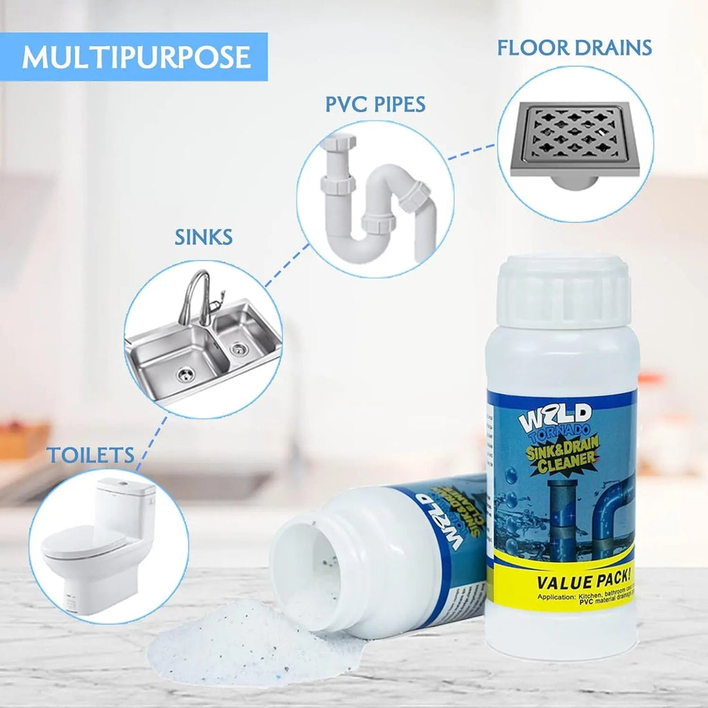 Powerful drain cleaner against stubborn blockages