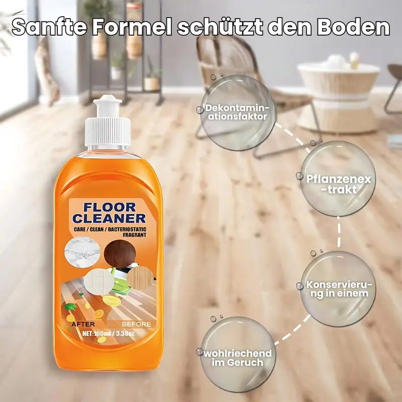 Powerful Floor Cleaner – Removes Stains & Bacteria on Wood & Tiles