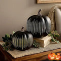 Illuminated Pumpkins with Star Light – Decorative Autumn Accent with Timer