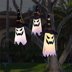 Glowing Witch Hat – LED Halloween Decoration for Outdoor Use with Flashing Modes