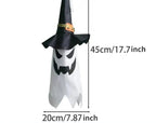 Glowing Witch Hat – LED Halloween Decoration for Outdoor Use with Flashing Modes