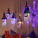 Glowing Witch Hat – LED Halloween Decoration for Outdoor Use with Flashing Modes