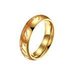 Luminous jewellery ring with engraving for happiness & positivity