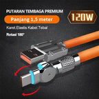 Illuminated 540° Redatable data cable – High quality & fast charging