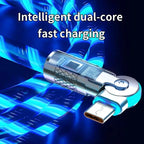 Illuminated 540° Redatable data cable – High quality & fast charging