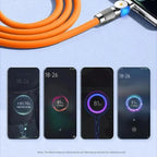 Illuminated 540° Redatable data cable – High quality & fast charging
