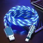 Illuminated 540° Redatable data cable – High quality & fast charging