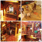 Library of Books DIY Book Nook Kit with Music Box