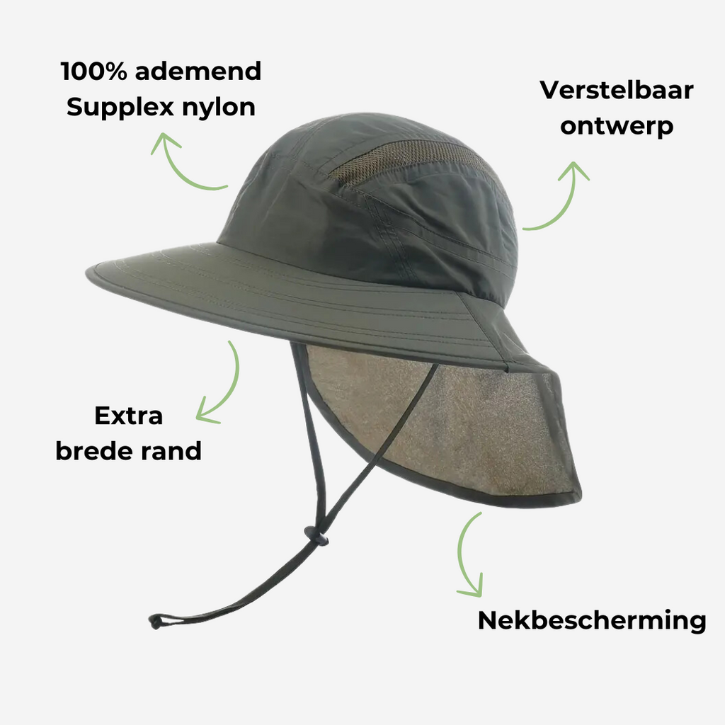 Sun Hat - Neck Protection - Wide Brim