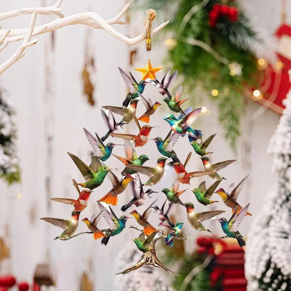 Acrylic Christmas Tree Ornament, Lightweight Guitar Design