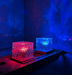 LED Table Lamp with Water Wave Effect