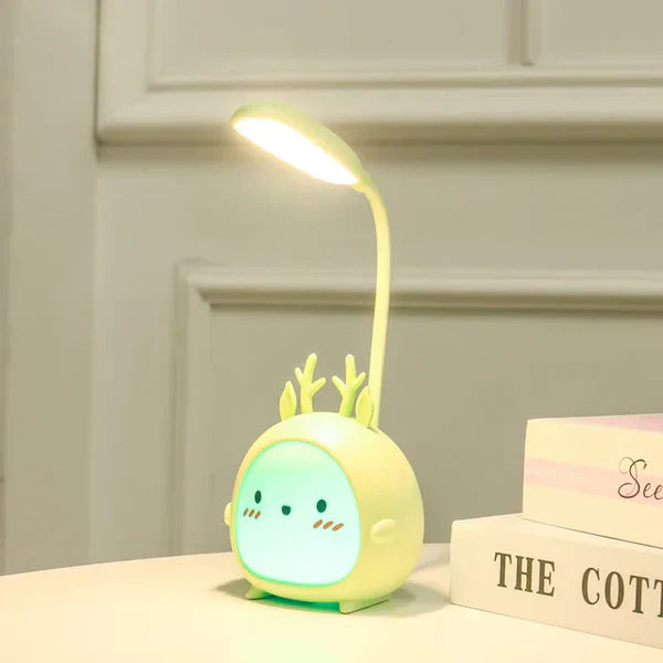 Eye-friendly children's reading lamp with USB night light