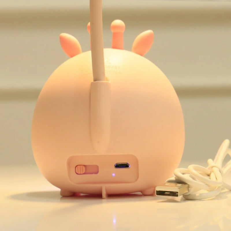 Eye-friendly children's reading lamp with USB night light