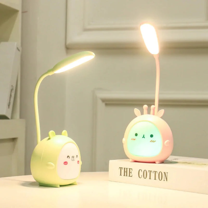 Eye-friendly children's reading lamp with USB night light
