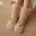 Warm, fluffy bear socks