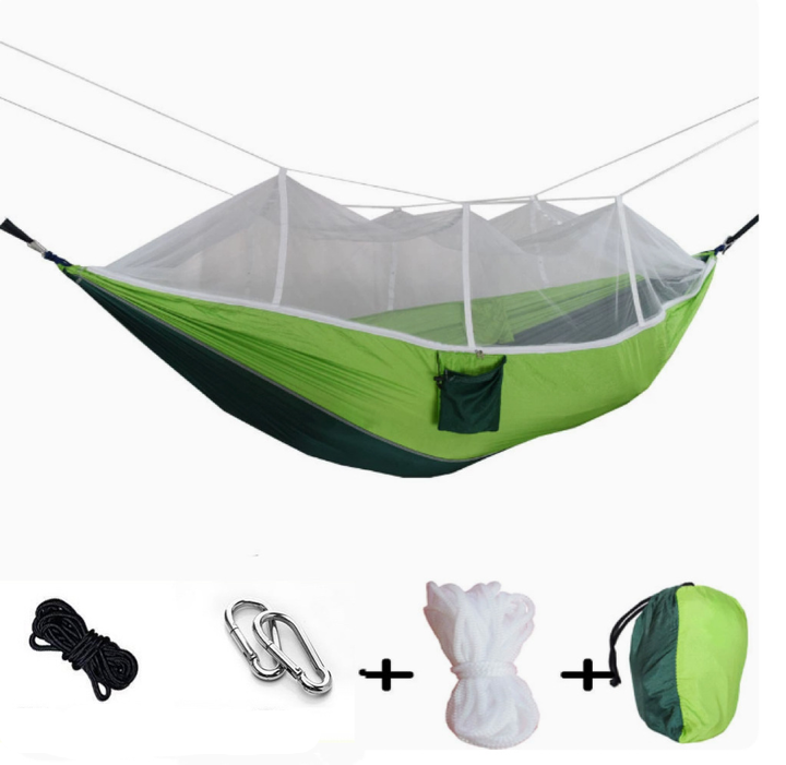 Nomaterra Hammock | With Mosquito Net & Tarp | Ultralight & Weatherproof | For Outdoor & Trekking