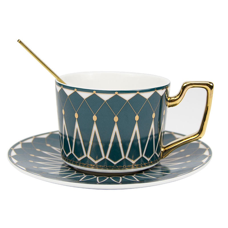Square A Retro-Pattern Coffee Mug