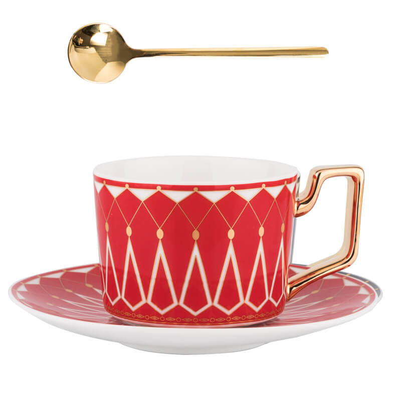 Square A Retro-Pattern Coffee Mug