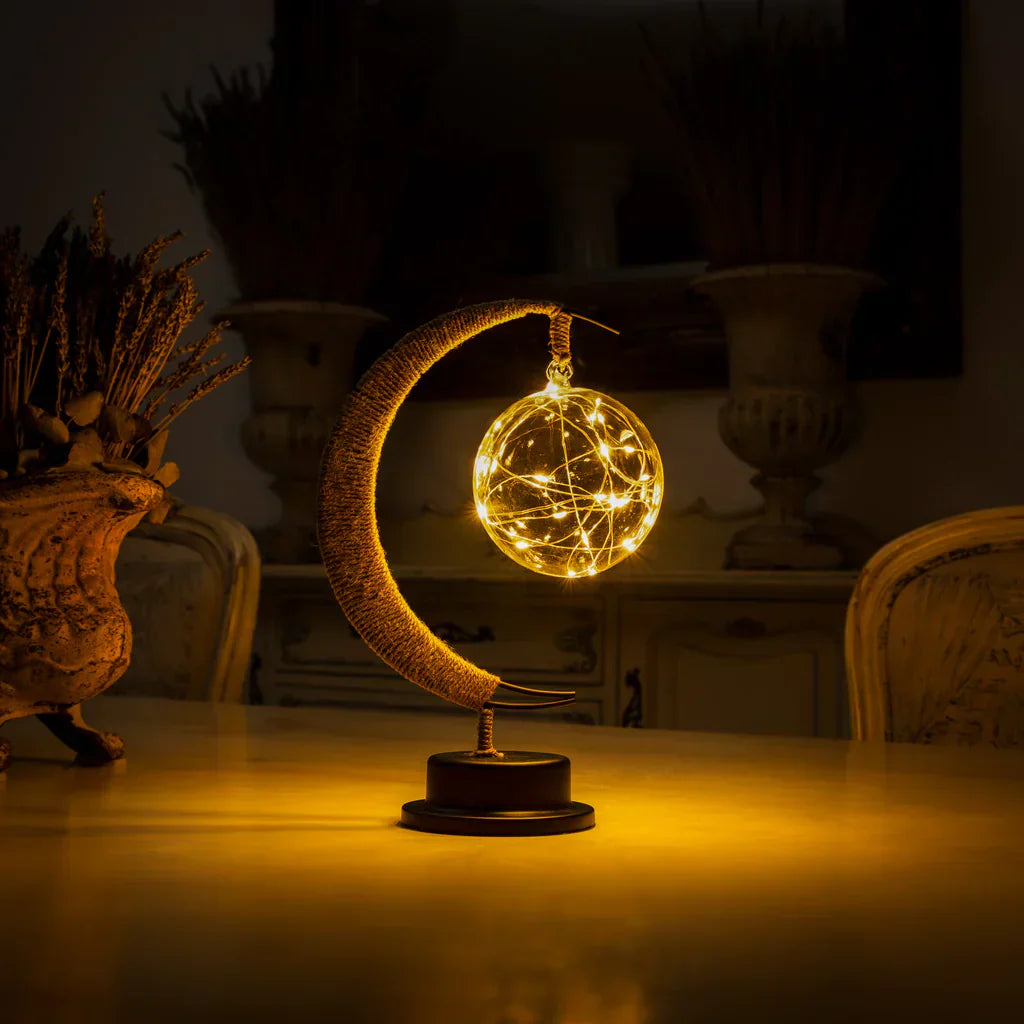 LED Lunar Lamp - Enchanted Moon Night Light for Bedroom, Nursery & Home Decor