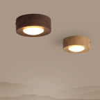 Versatile LED lighting with walnut finish