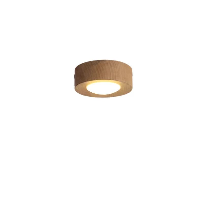 Versatile LED lighting with walnut finish