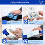 Paint Tape Applicator For Clean Paint Edges With Cutter And Rollers
