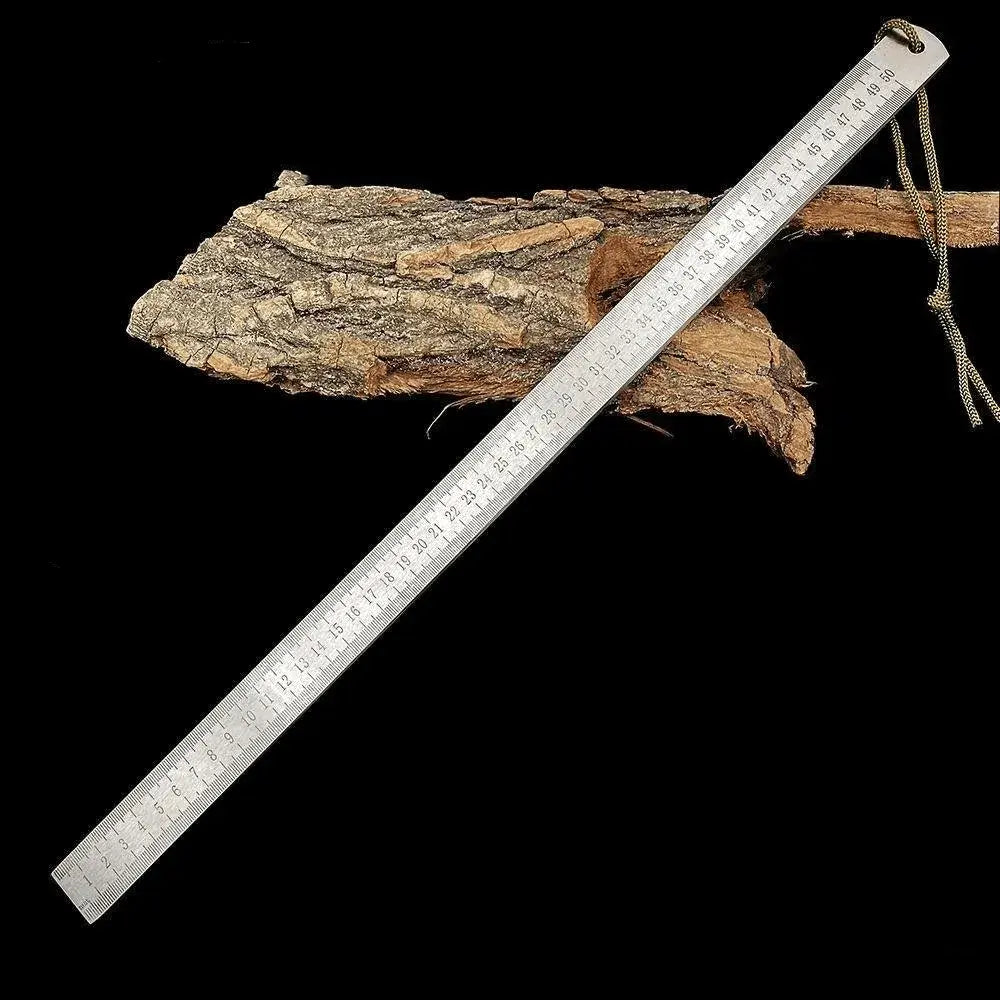 Ruler made of hardened steel – used as an emergency tool