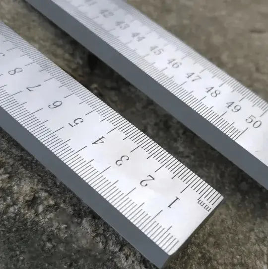 Ruler made of hardened steel – used as an emergency tool
