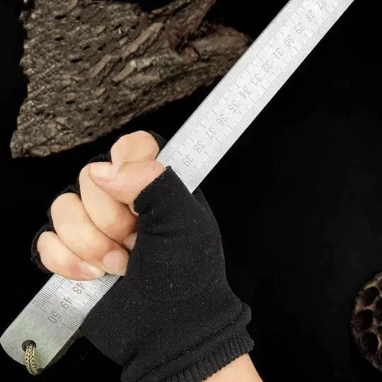 Ruler made of hardened steel – used as an emergency tool