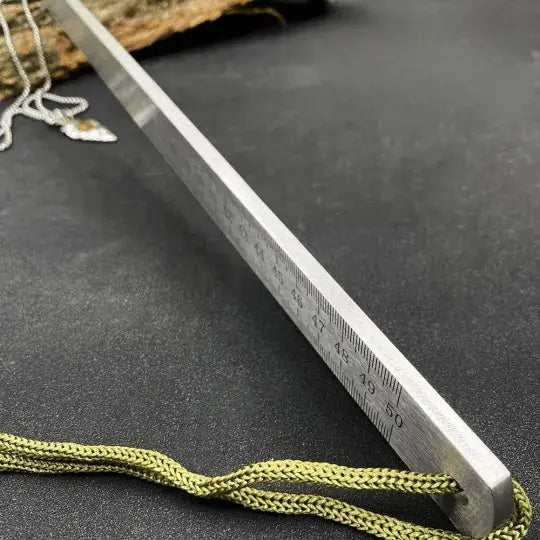 Ruler made of hardened steel – used as an emergency tool