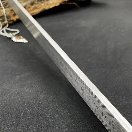 Ruler made of hardened steel – used as an emergency tool